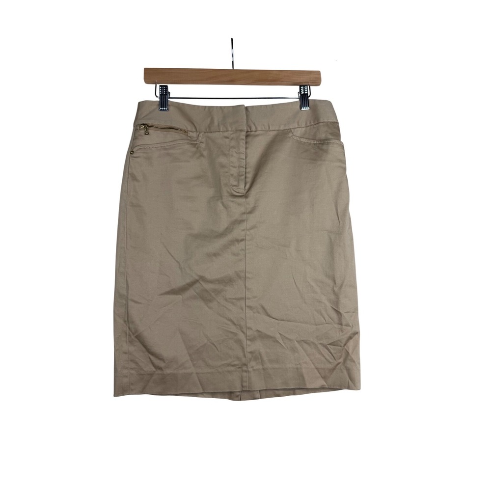 Jones New York‎ Stretch Pencil Skirt size 6 Tan